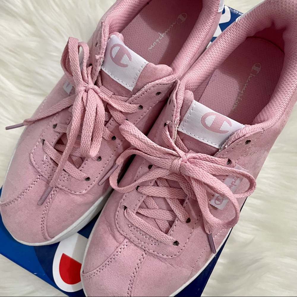 Champion Pink Suede Sneakers